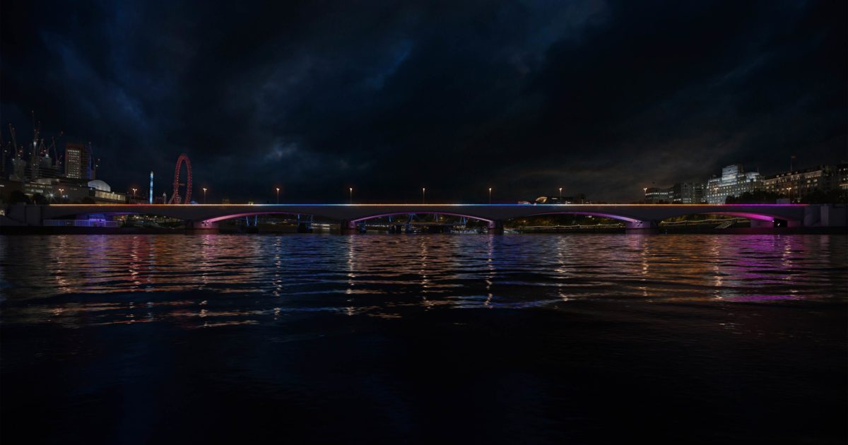 Waterloo Bridge Illuminated River